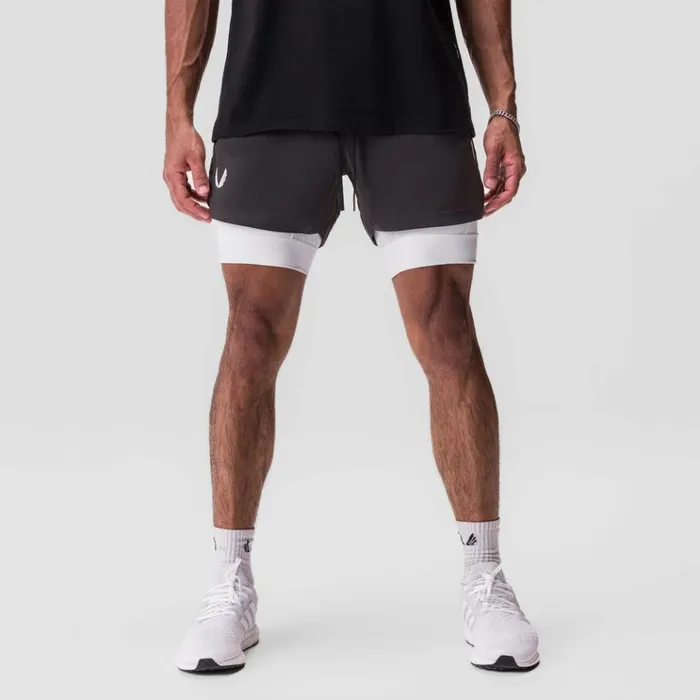 Men Shorts ASRV TetraLite 5034 Liner Short Space Grey White White 034wings034