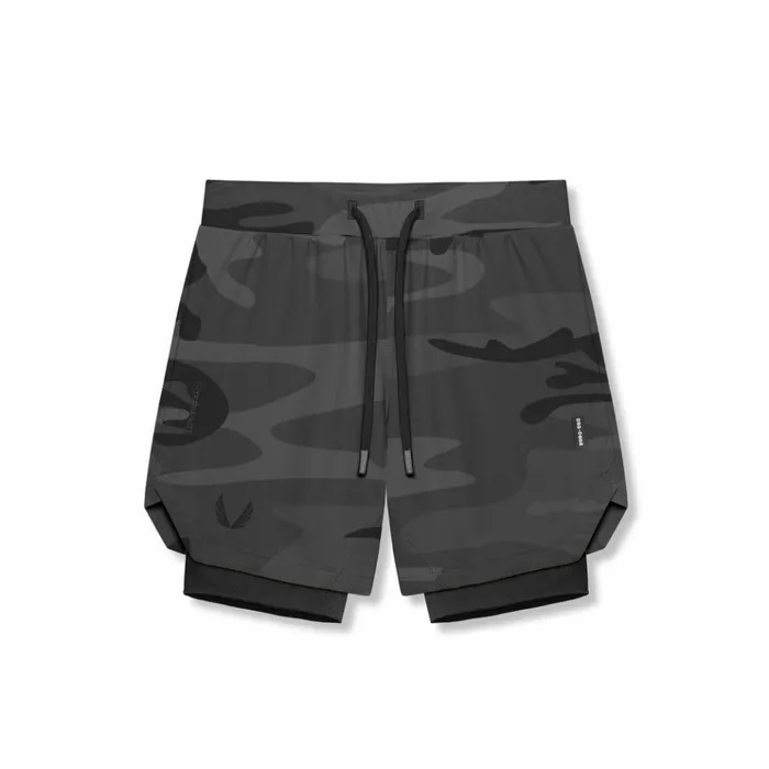 Men Shorts ASRV TetraLite 7034 Liner Short Black Camo 034wings034black