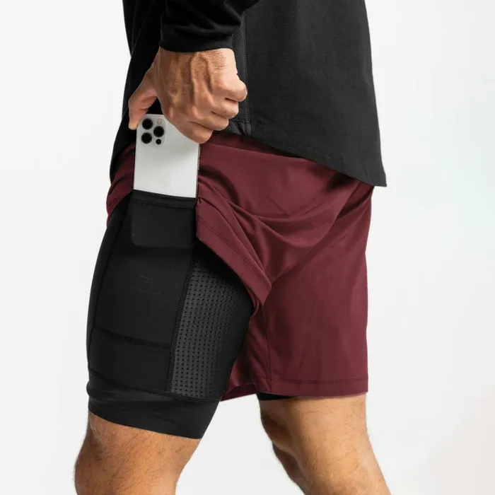 Men Shorts ASRV Ultralight 7034 Liner Short Crimson Red