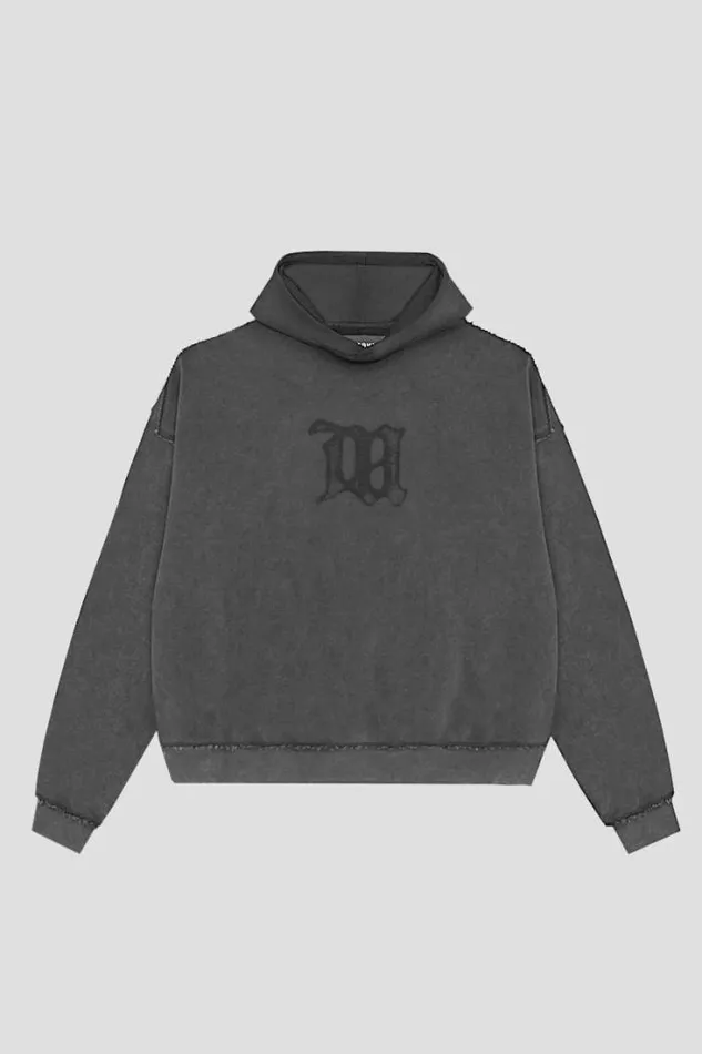 Men Signature Hoodie Washed Black MISBHV Hoodies and Sweats