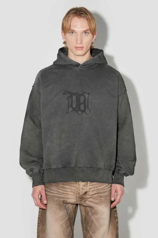 Men Signature Hoodie Washed Black MISBHV Hoodies and Sweats