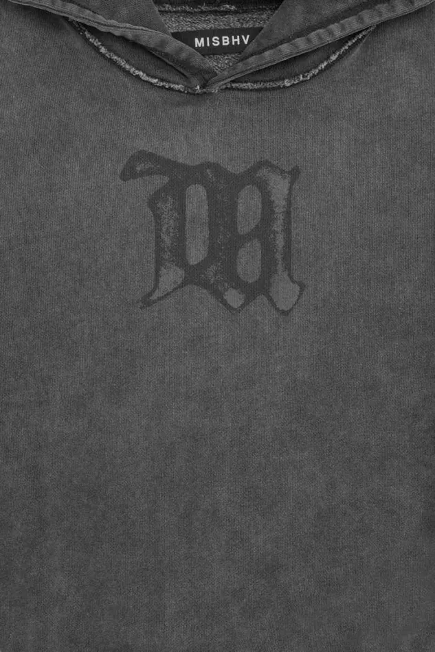 Men Signature Hoodie Washed Black MISBHV Hoodies and Sweats
