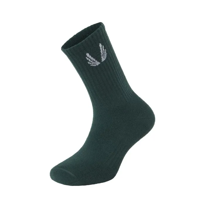 Men Socks and Underwear ASRV Essential Crew Socks 3 Pair Forest Green