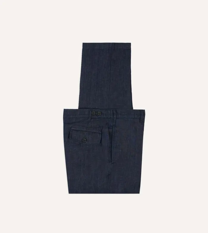 Men Stone Wash Denim Games Trousers Drake039s Trousers