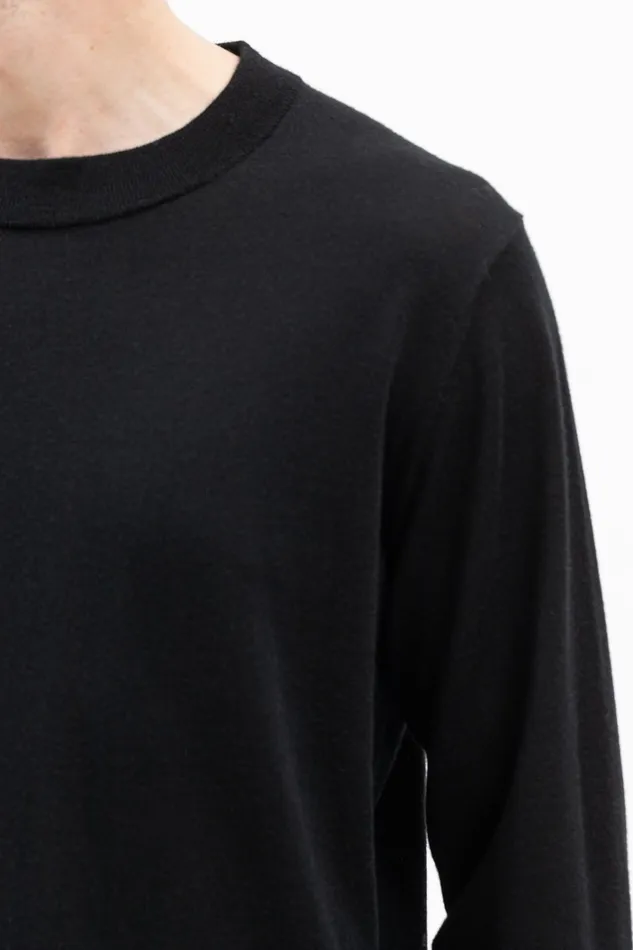 Men Teis Tech Merino Sweater Black Norse Projects Knitwear