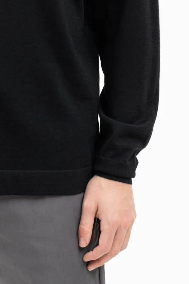 Men Teis Tech Merino Sweater Black Norse Projects Knitwear