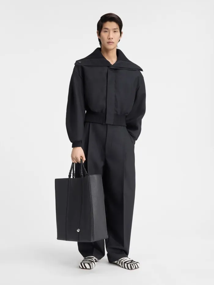 Men The Bordo Bomber Jacket Black JACQUEMUS Coats and Jackets
