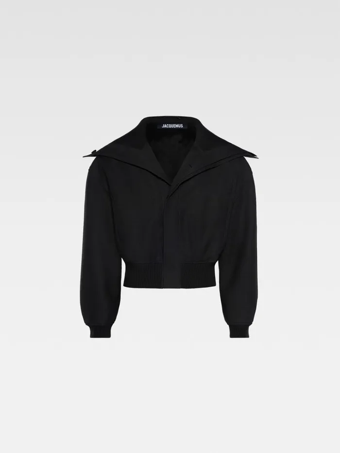 Men The Bordo Bomber Jacket Black JACQUEMUS Coats and Jackets Men The Bordo Bomber Jacket Black JACQUEMUS Coats and Jackets