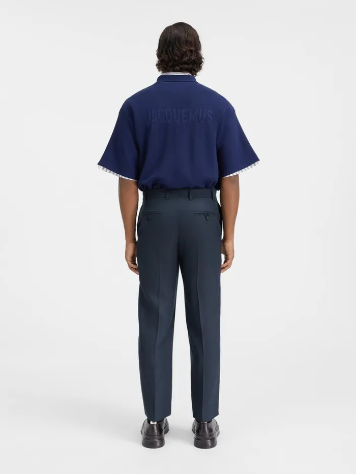 Men The Cabri Pants Dark Navy JACQUEMUS Trousers and Shorts Men The Cabri Pants Dark Navy JACQUEMUS Trousers and Shorts