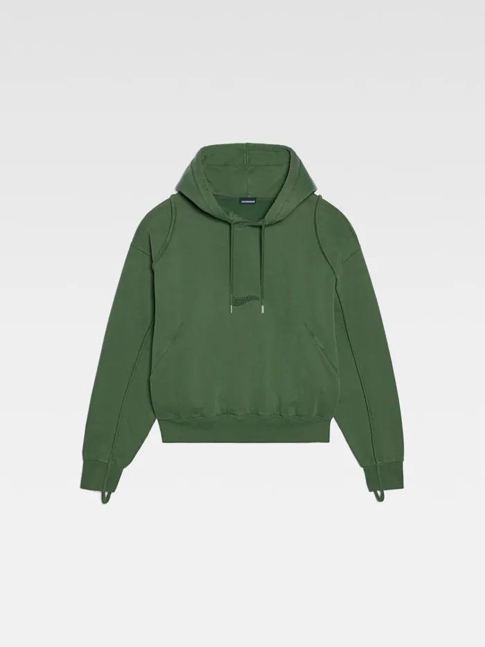 Men The Camargue Sweatshirt Dark Green JACQUEMUS Sweatshirts and Joggings Men The Camargue Sweatshirt Dark Green JACQUEMUS Sweatshirts and Joggings