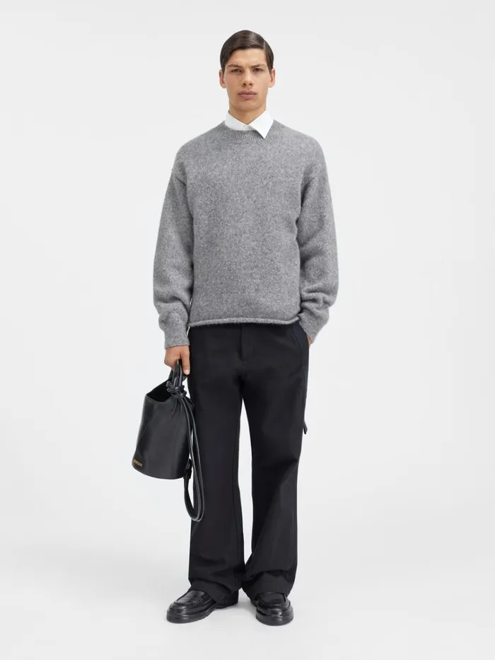Men The Jacquemus Sweater Grey JACQUEMUS Knits