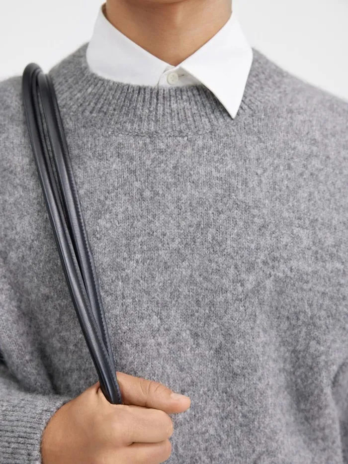 Men The Jacquemus Sweater Grey JACQUEMUS Knits Men The Jacquemus Sweater Grey JACQUEMUS Knits