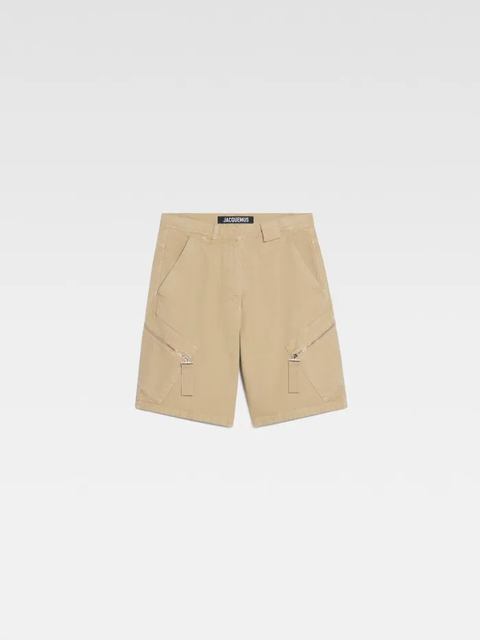 Men The Marrone Shorts Beige JACQUEMUS Trousers and Shorts Men The Marrone Shorts Beige JACQUEMUS Trousers and Shorts