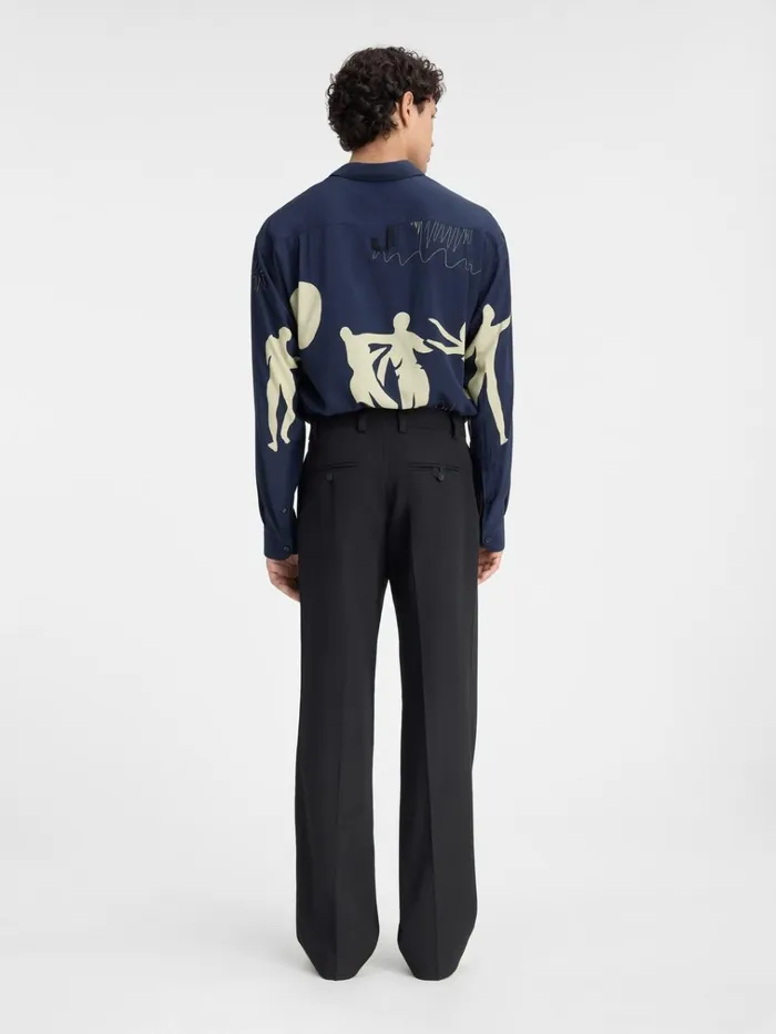 Men The Melo Pants Black JACQUEMUS Trousers and Shorts Men The Melo Pants Black JACQUEMUS Trousers and Shorts
