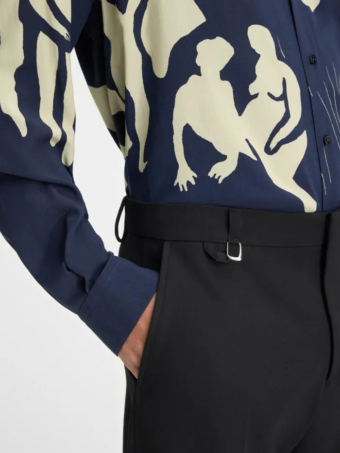 Men The Melo Pants Black JACQUEMUS Trousers and Shorts Men The Melo Pants Black JACQUEMUS Trousers and Shorts