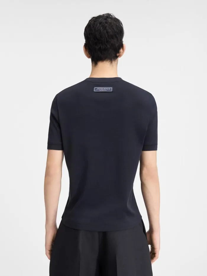 Men The Pesco Tshirt Dark Navy JACQUEMUS Tshirts Men The Pesco Tshirt Dark Navy JACQUEMUS Tshirts