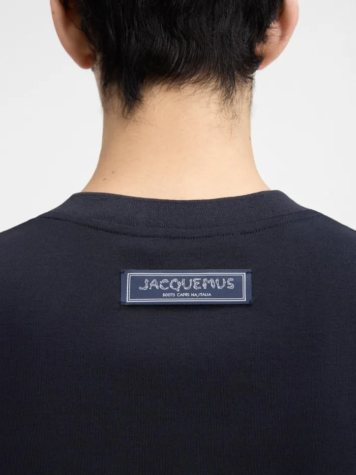 Men The Pesco Tshirt Dark Navy JACQUEMUS Tshirts Men The Pesco Tshirt Dark Navy JACQUEMUS Tshirts