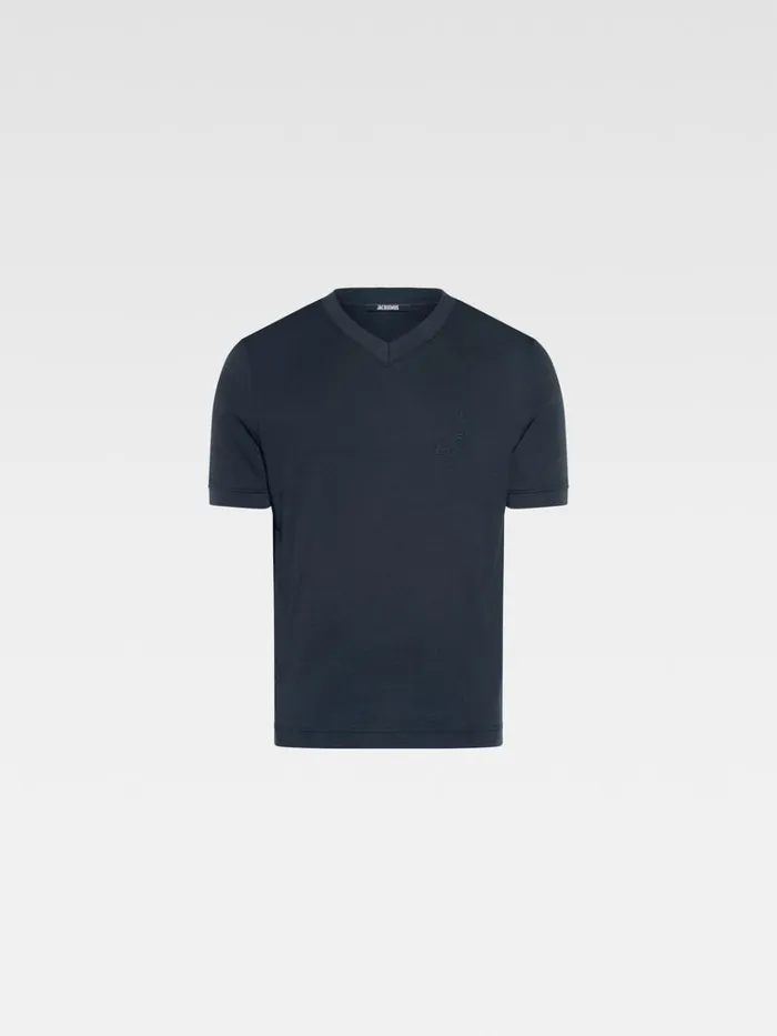 Men The Pesco Tshirt Dark Navy JACQUEMUS Tshirts Men The Pesco Tshirt Dark Navy JACQUEMUS Tshirts