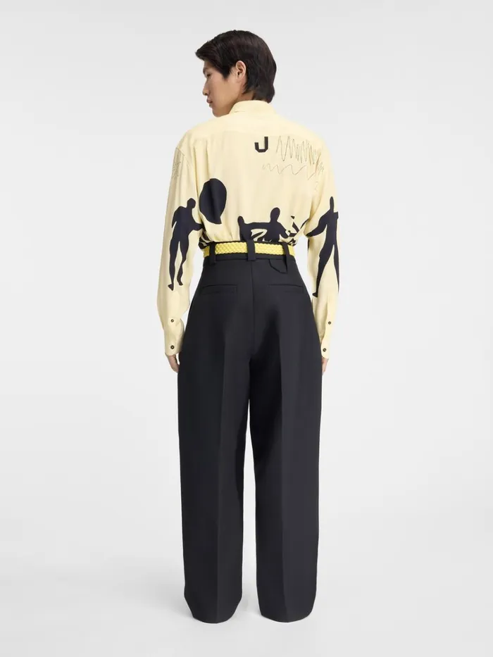 Men The Simon Shirt Print Horse Scene Yellow JACQUEMUS Shirts Men The Simon Shirt Print Horse Scene Yellow JACQUEMUS Shirts