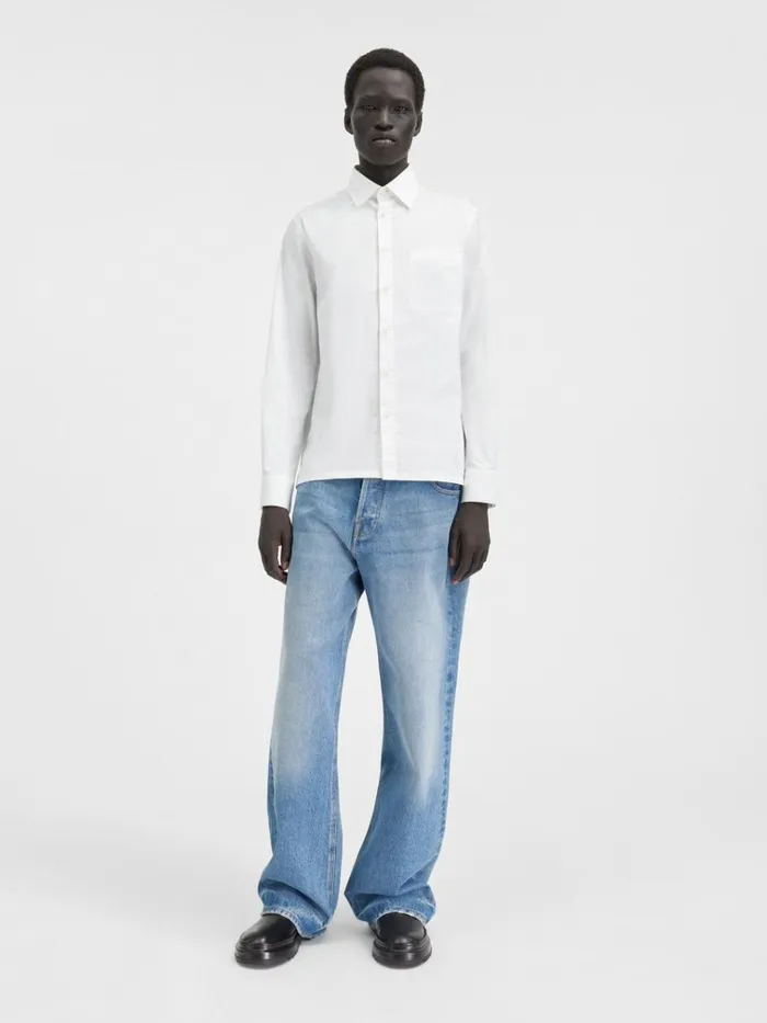 Men The Suit Shirt White JACQUEMUS Shirts