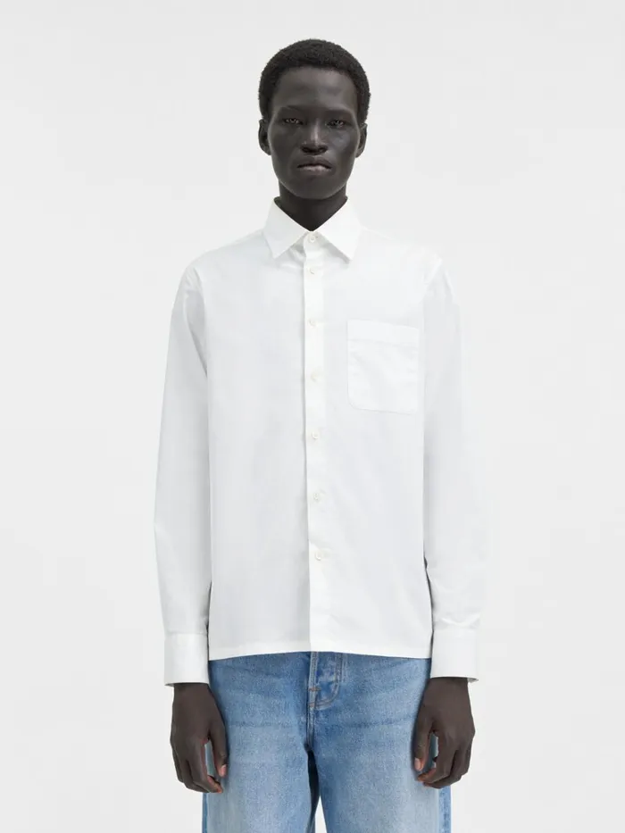 Men The Suit Shirt White JACQUEMUS Shirts Men The Suit Shirt White JACQUEMUS Shirts