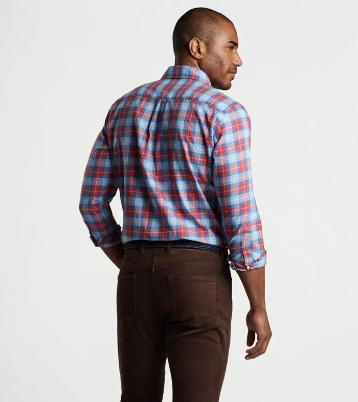 Mens Alton Cotton Sport Shirt Cottage Blue Peter Millar Sport Shirts Mens Alton Cotton Sport Shirt Cottage Blue Peter Millar Sport Shirts