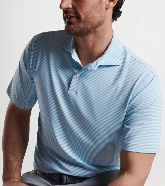 Mens Ambrose Performance Jersey Polo White Peter Millar Polos Mens Ambrose Performance Jersey Polo White Peter Millar Polos