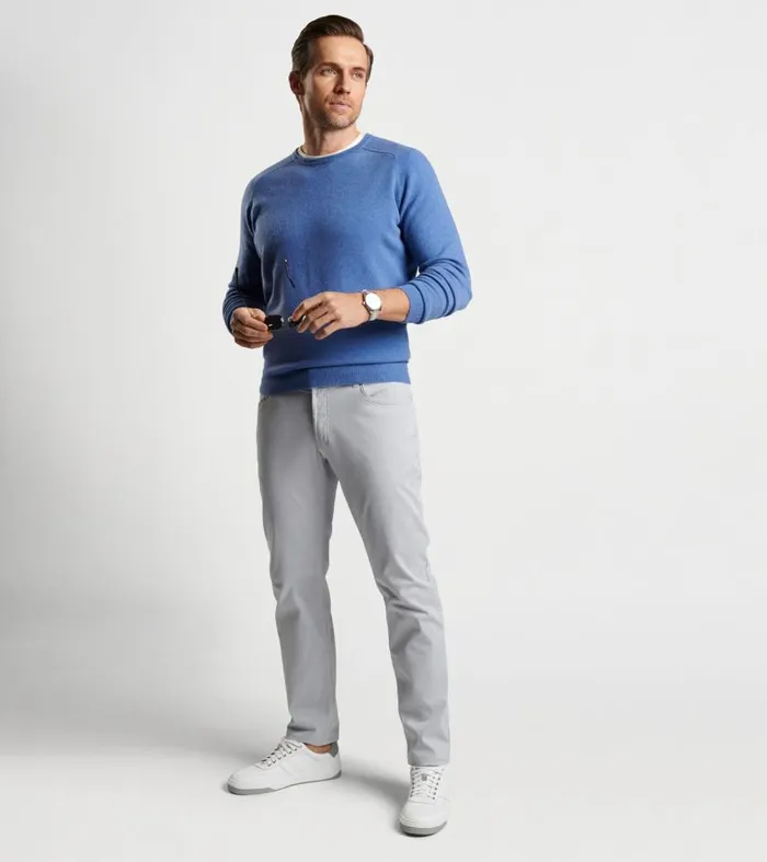 Mens Artisan Crafted Cashmere Flex Crew Vintage Indigo Peter Millar Sweaters Mens Artisan Crafted Cashmere Flex Crew Vintage Indigo Peter Millar Sweaters