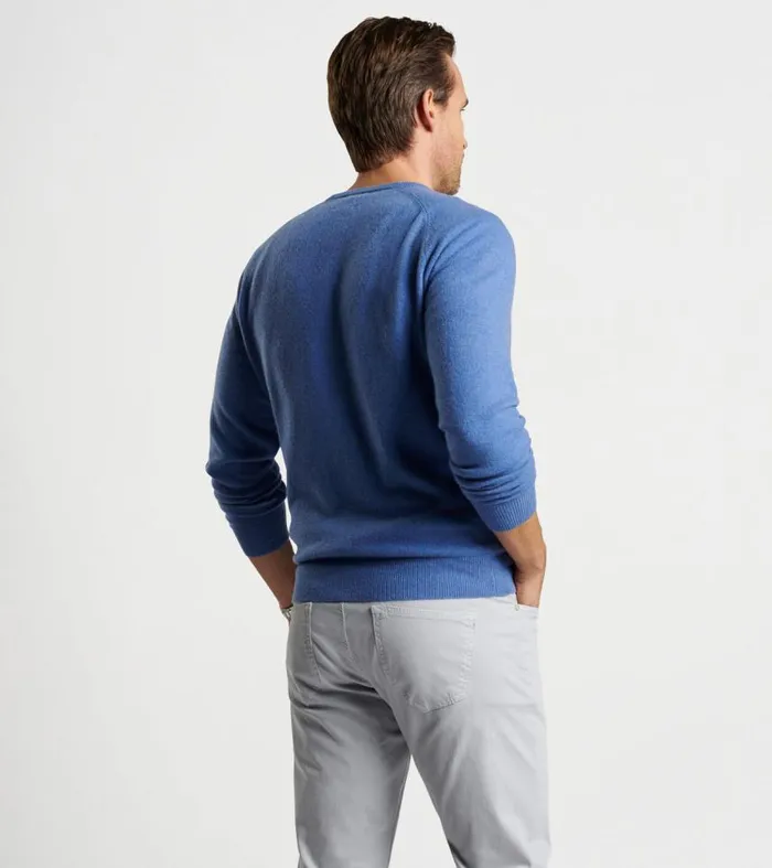 Mens Artisan Crafted Cashmere Flex Crew Vintage Indigo Peter Millar Sweaters Mens Artisan Crafted Cashmere Flex Crew Vintage Indigo Peter Millar Sweaters