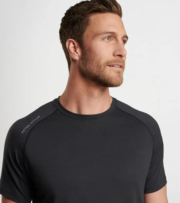 Mens Aurora Performance TShirt Black Peter Millar TShirts Mens Aurora Performance TShirt Black Peter Millar TShirts