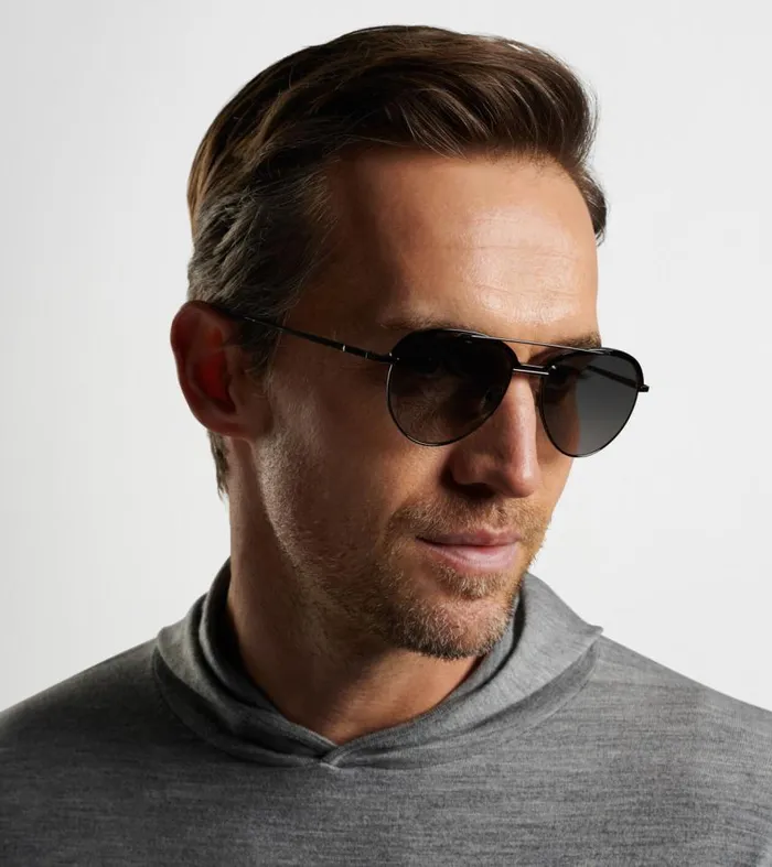 Mens Aviator Sunglasses Anthracite Peter Millar Sunglasses Mens Aviator Sunglasses Anthracite Peter Millar Sunglasses