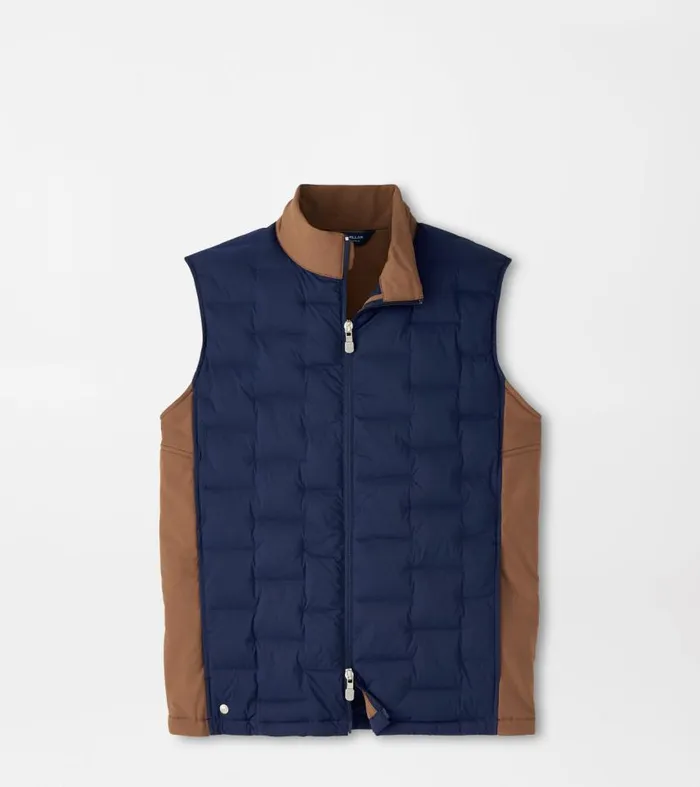 Mens Blaze Insulated Vest Navy Peter Millar Vests