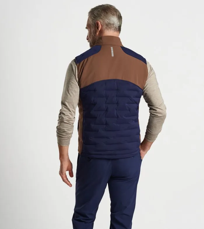 Mens Blaze Insulated Vest Navy Peter Millar Vests