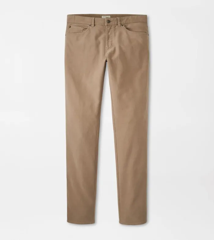 Mens Coastline FivePocket Pant Khaki Peter Millar Pants