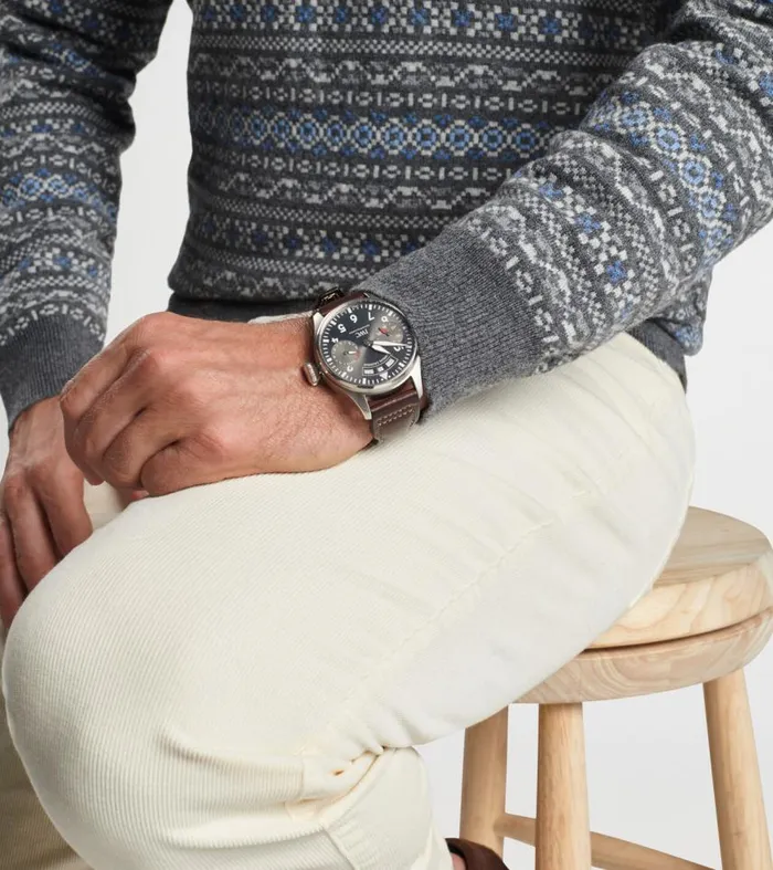 Mens Conway Wool Cashmere Fair Isle Crew Iron Peter Millar Sweaters Mens Conway Wool Cashmere Fair Isle Crew Iron Peter Millar Sweaters