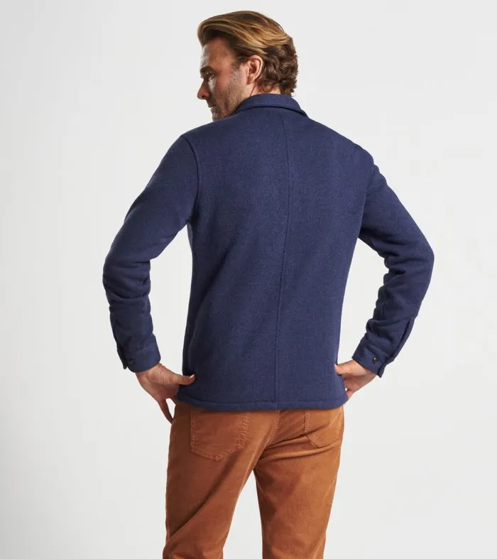 Mens Crown Sweater Fleece Shirt Jacket Navy Peter Millar Jackets and Coats Mens Crown Sweater Fleece Shirt Jacket Navy Peter Millar Jackets and Coats
