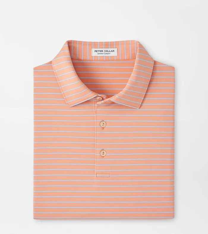 Mens Drum Performance Jersey Polo Sea Star Peter Millar Polos