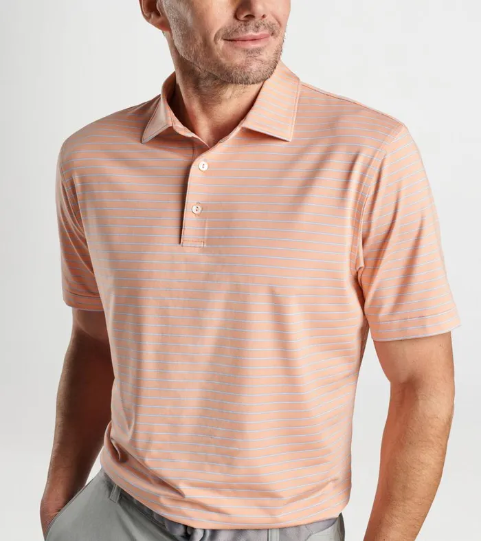Mens Drum Performance Jersey Polo Sea Star Peter Millar Polos Mens Drum Performance Jersey Polo Sea Star Peter Millar Polos