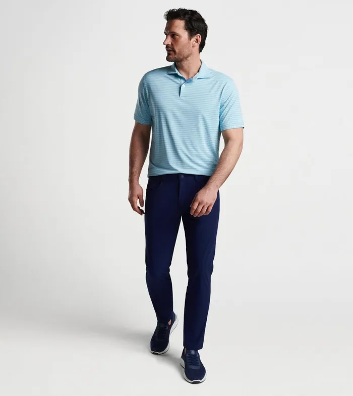 Mens Duet Performance Jersey Polo Cirrus Blue Peter Millar Polos Mens Duet Performance Jersey Polo Cirrus Blue Peter Millar Polos