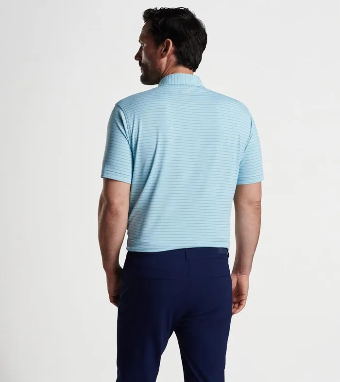 Mens Duet Performance Jersey Polo Cirrus Blue Peter Millar Polos Mens Duet Performance Jersey Polo Cirrus Blue Peter Millar Polos