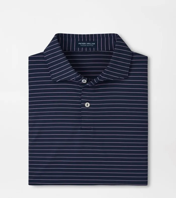 Mens Duet Performance Jersey Polo Navy Peter Millar Polos