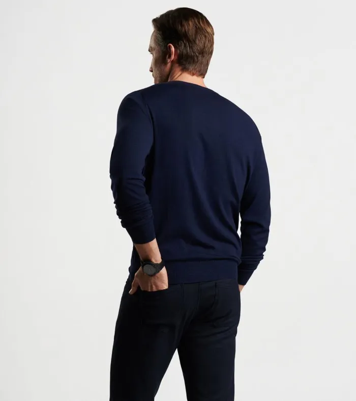 Mens Excursionist Flex Crew Navy Peter Millar Sweaters Mens Excursionist Flex Crew Navy Peter Millar Sweaters