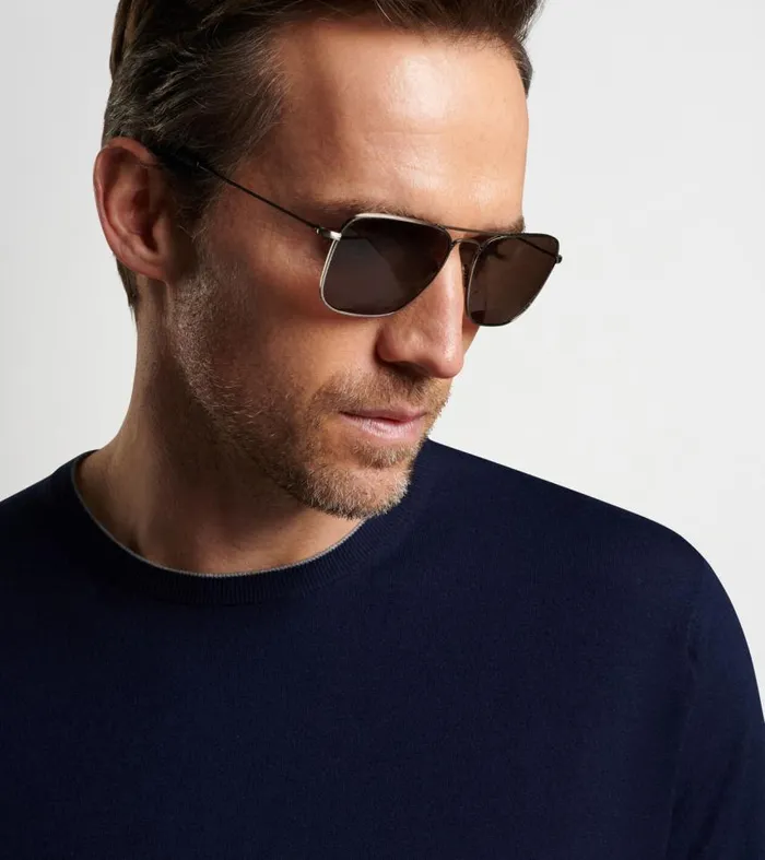 Mens Excursionist Flex Crew Navy Peter Millar Sweaters Mens Excursionist Flex Crew Navy Peter Millar Sweaters