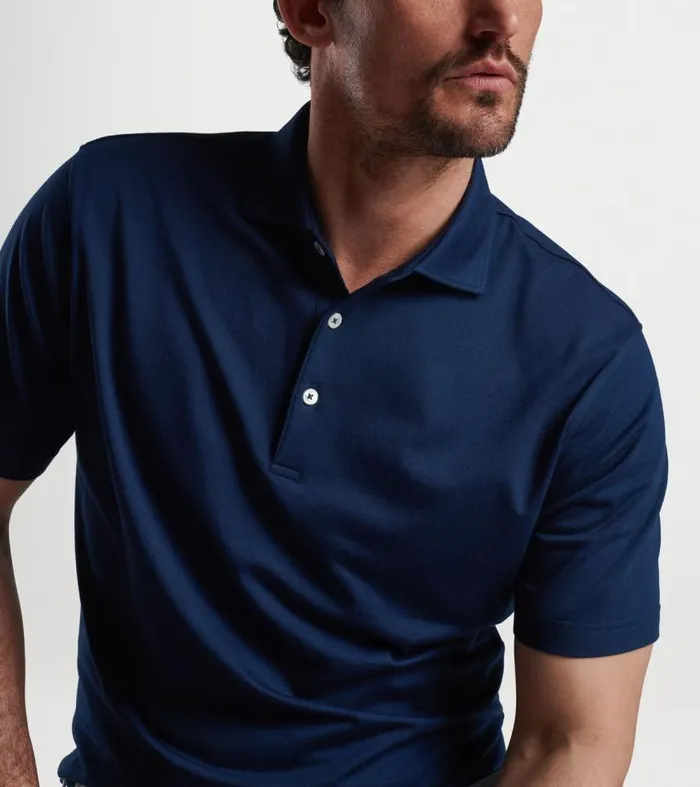 Mens Excursionist Flex Polo Atlantic Blue Peter Millar Polos Mens Excursionist Flex Polo Atlantic Blue Peter Millar Polos