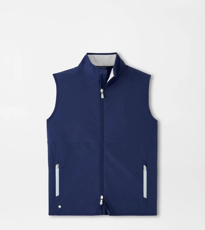 Mens Flex Adapt FullZip Vest Navy Peter Millar Vests
