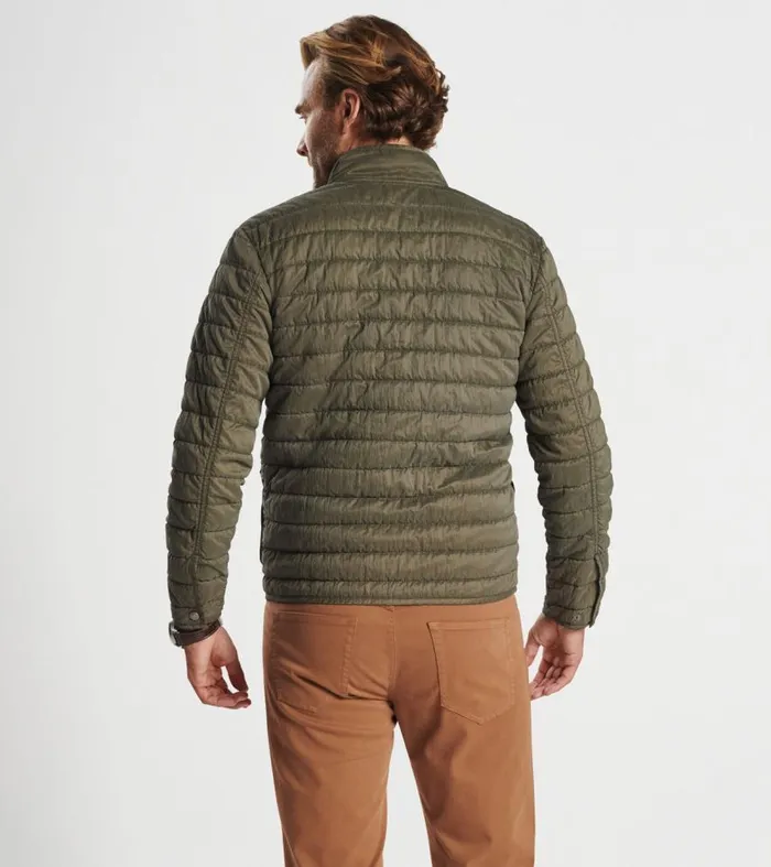 Mens Greenwich GarmentDyed Bomber Juniper Peter Millar Jackets and Coats Mens Greenwich GarmentDyed Bomber Juniper Peter Millar Jackets and Coats