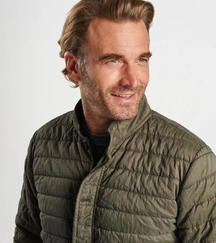 Mens Greenwich GarmentDyed Bomber Juniper Peter Millar Jackets and Coats Mens Greenwich GarmentDyed Bomber Juniper Peter Millar Jackets and Coats