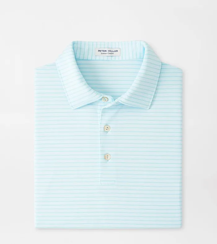 Mens Heritage Performance Jersey Polo Celeste Peter Millar Polos