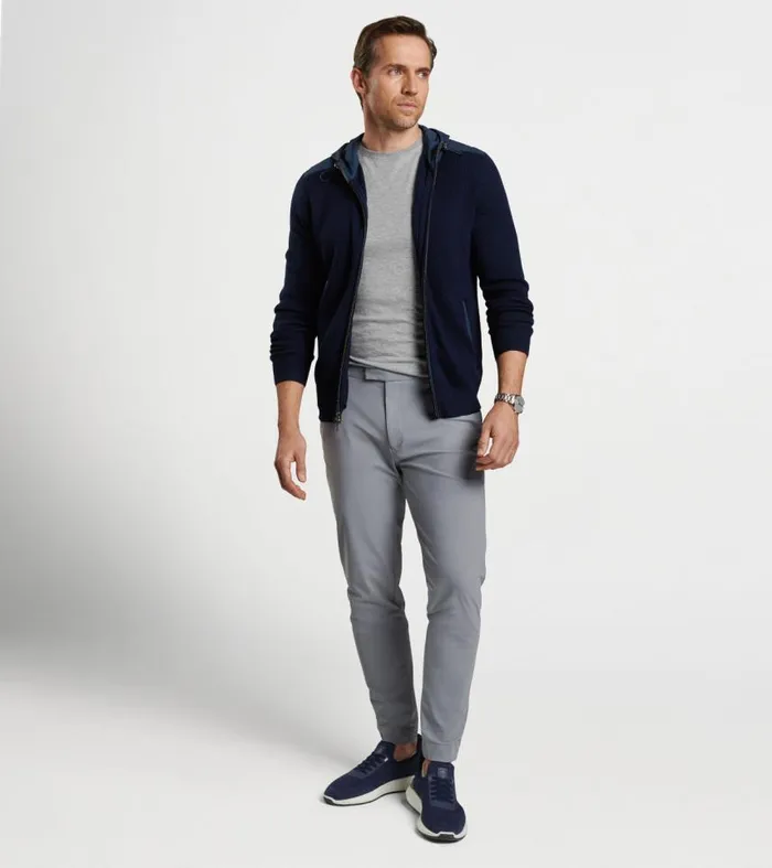 Mens Holdridge Hybrid FullZip Cardigan Navy Peter Millar Sweaters Mens Holdridge Hybrid FullZip Cardigan Navy Peter Millar Sweaters