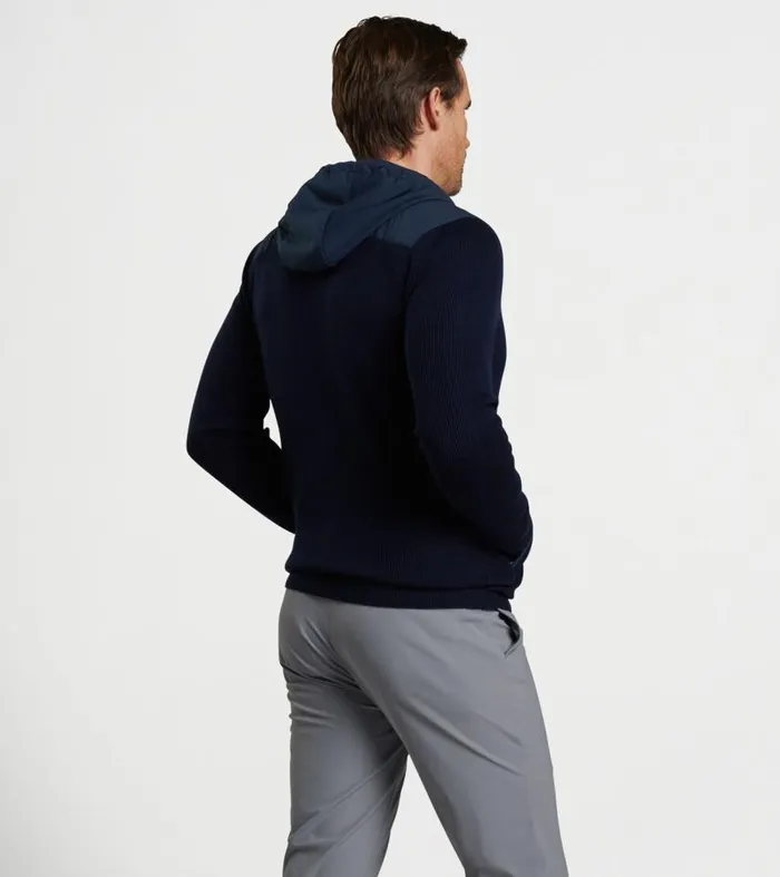 Mens Holdridge Hybrid FullZip Cardigan Navy Peter Millar Sweaters Mens Holdridge Hybrid FullZip Cardigan Navy Peter Millar Sweaters
